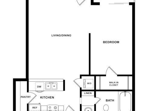 0X1B: Beds - Studio: Baths - 1: SqFt Range - 598 to 598