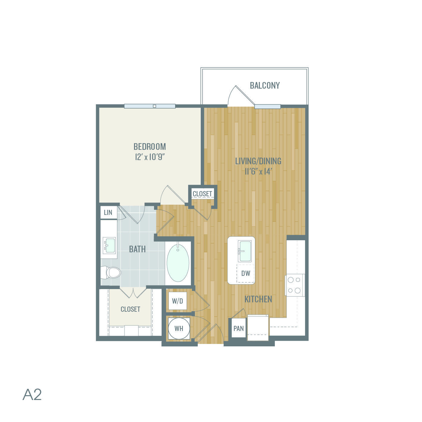 A2 floor plan