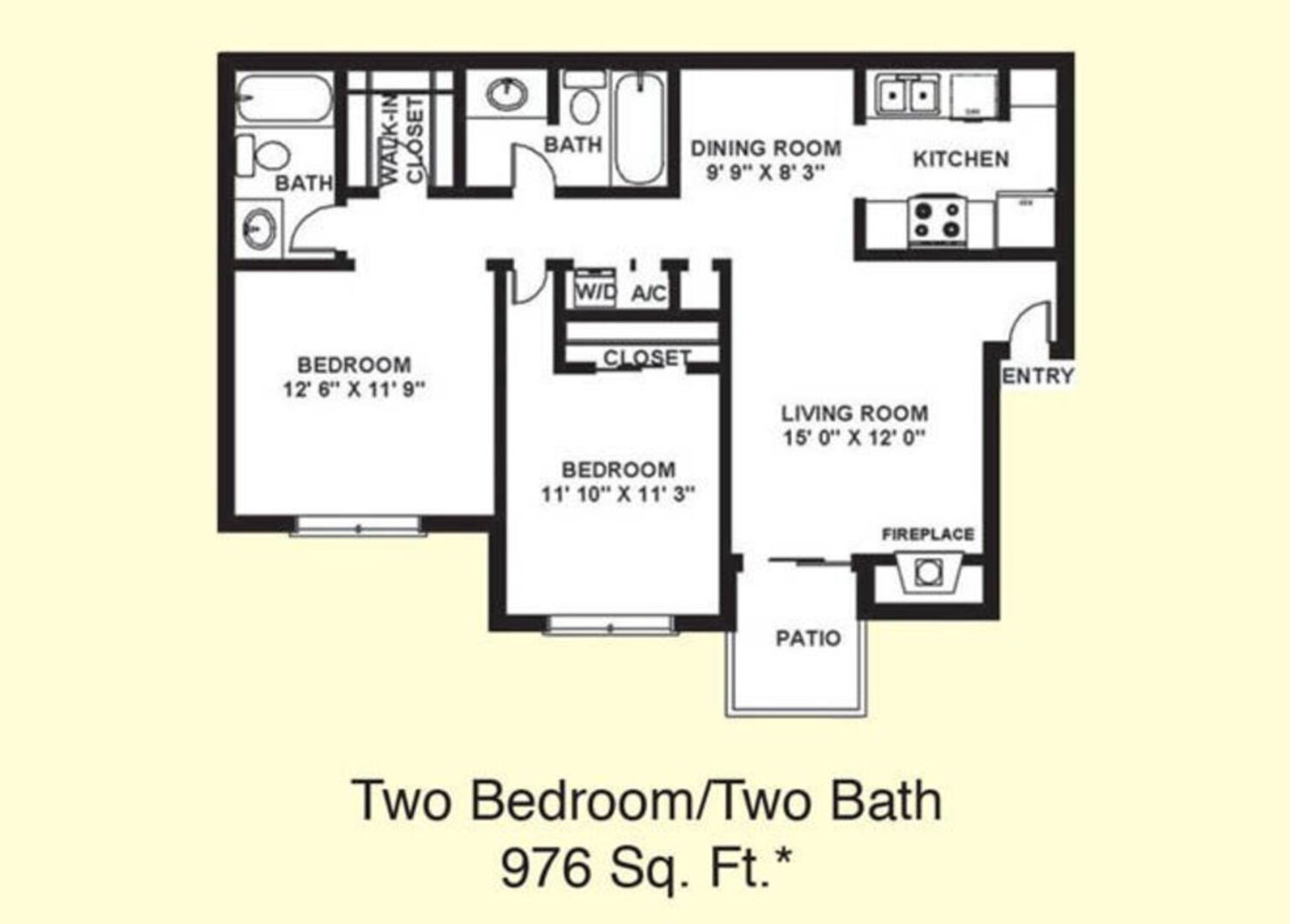 2 Bedroom Apartment – 10901 Meadowglen Lane #336, Houston, TX 77042