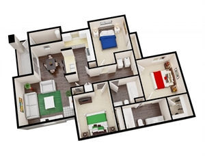 3X2 floor plan
