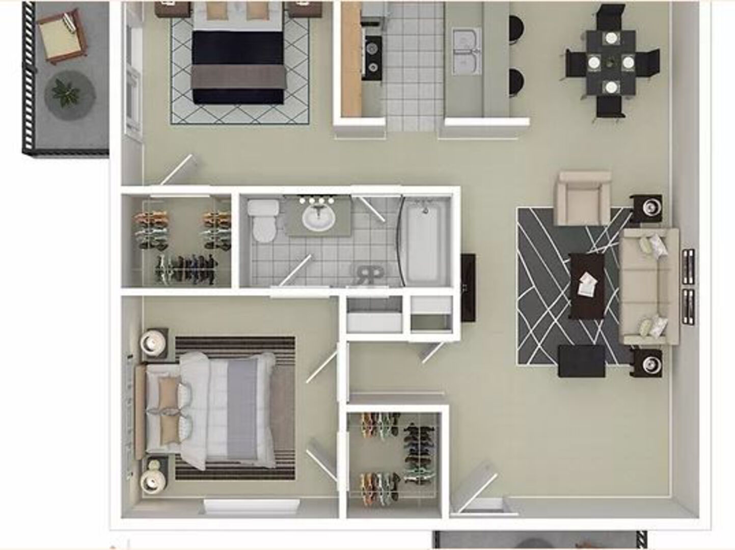 2 Bedroom Apartment – 4301 Bissonnet Street #82, Bellaire, TX 77401