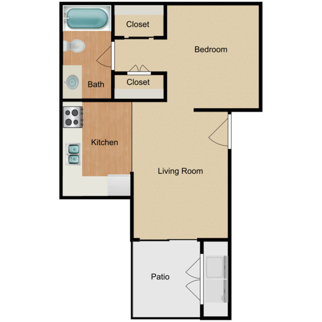 Studio Apartment – 4901 Misty Lane #419, Bay City, TX 77414