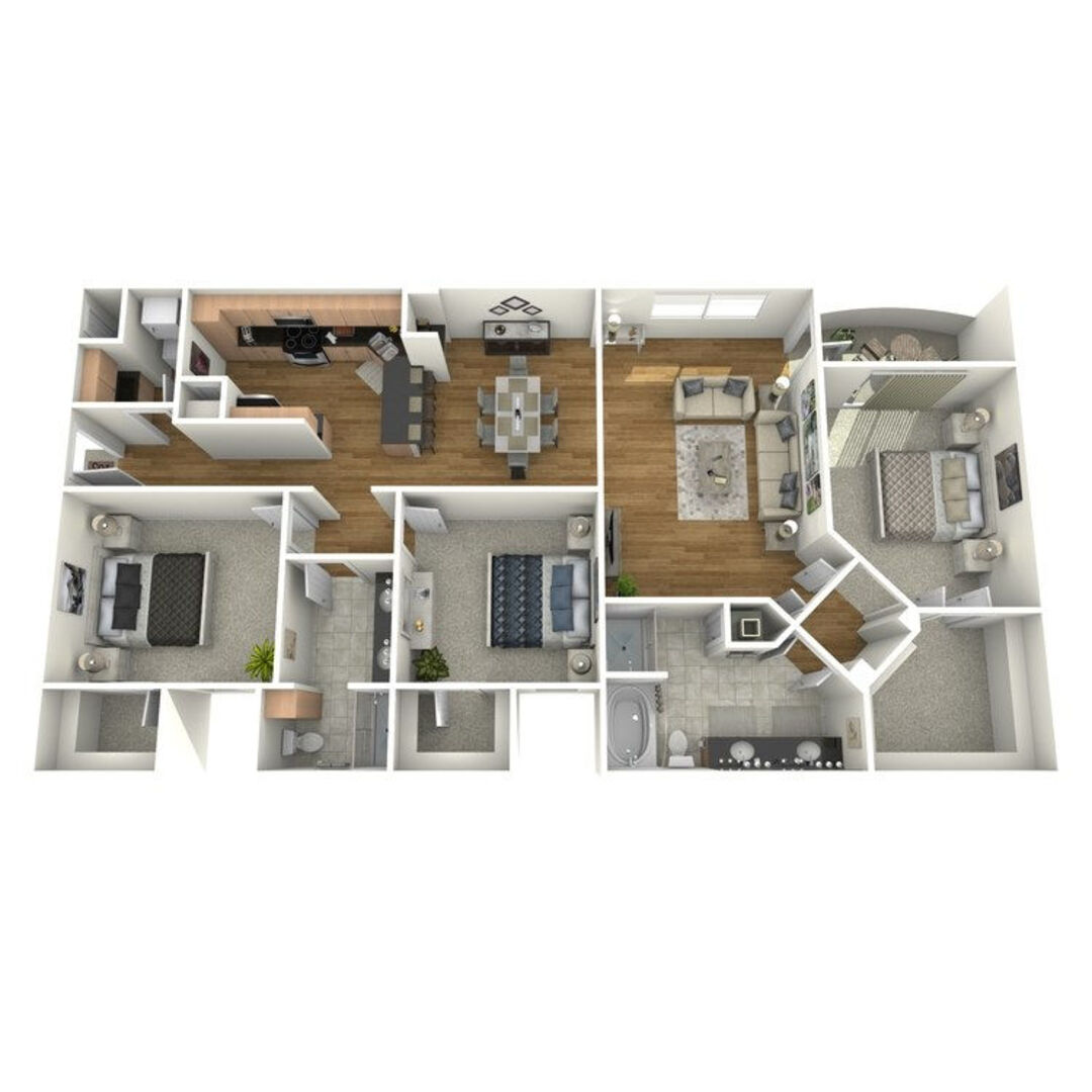 3 Bedroom Apartment – 2401 South Gessner Road #373, Houston, TX 77063