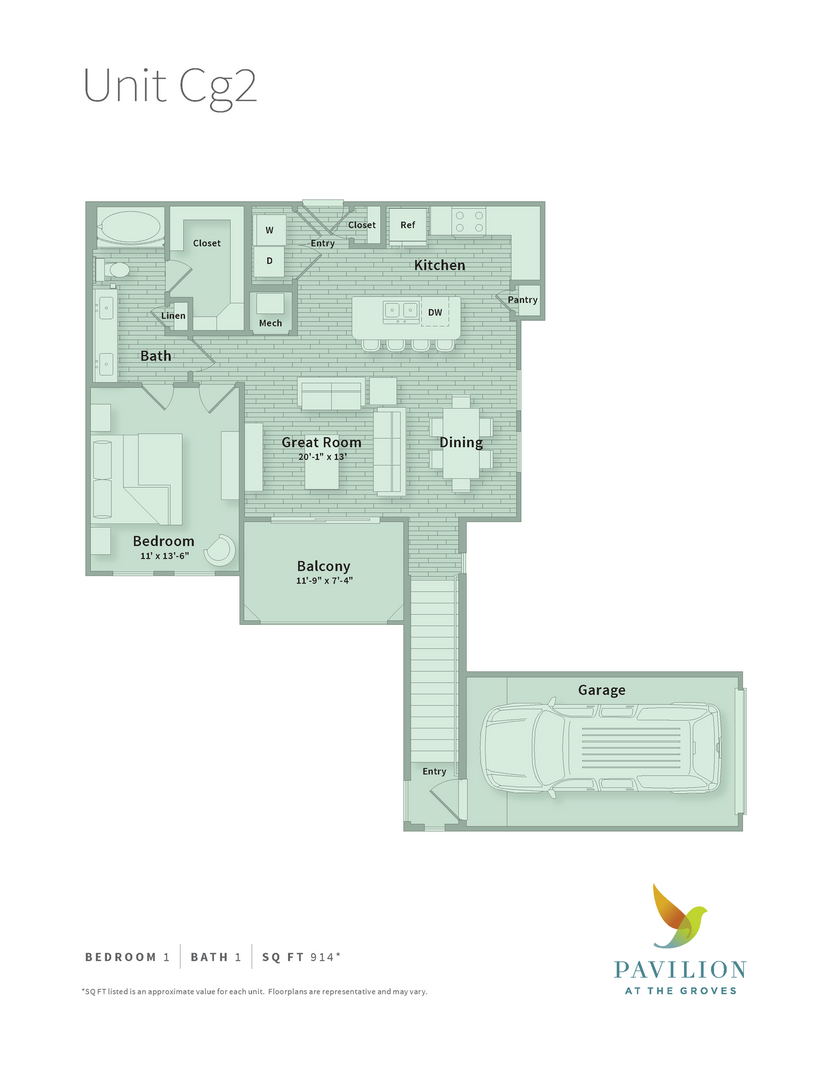 3 Bedroom Apartment – 15951 Woodland Hills Drive #9207, Humble, TX 77346