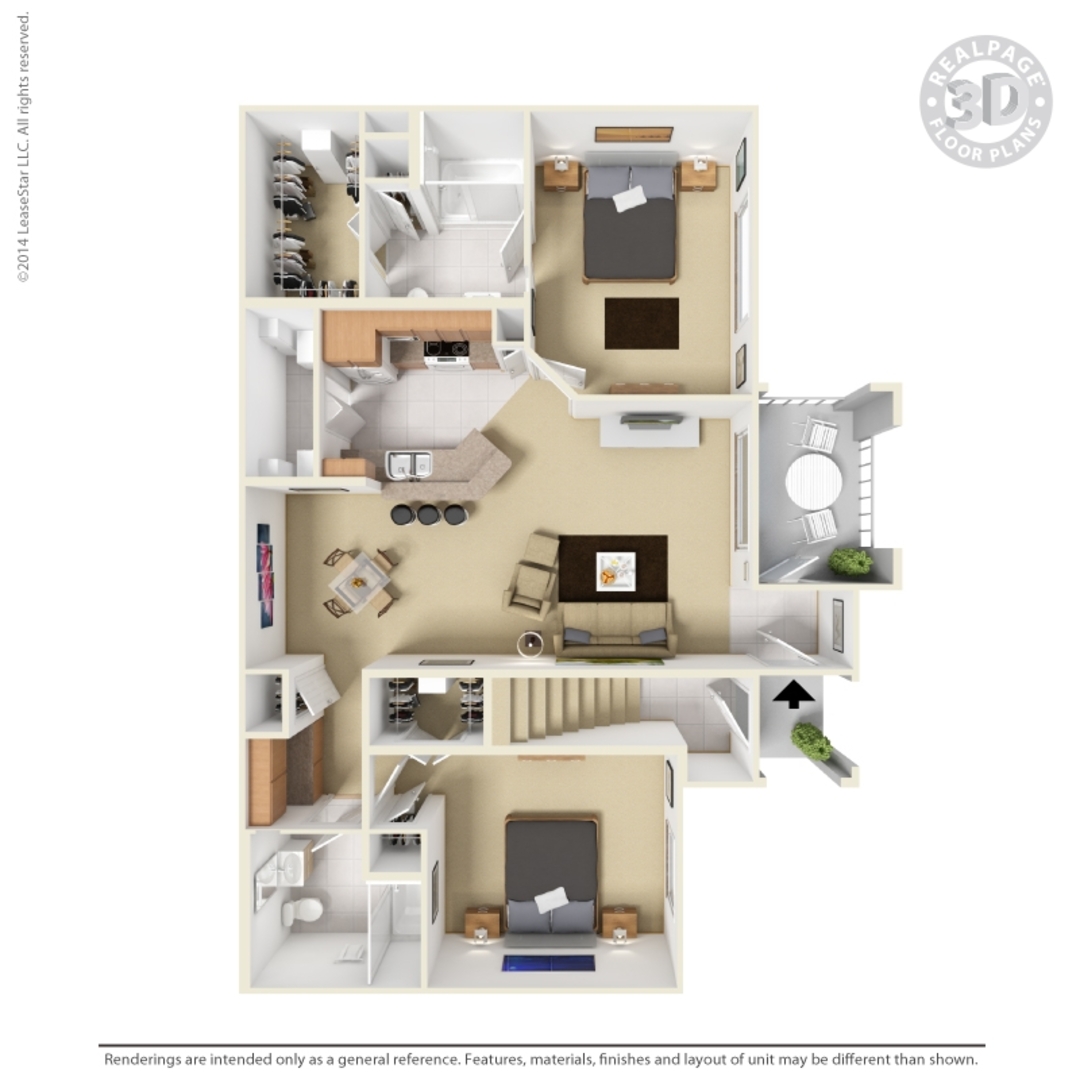 2 Bedroom Apartment – 1620 Spencer Hwy. #1303, South Houston, TX 77587