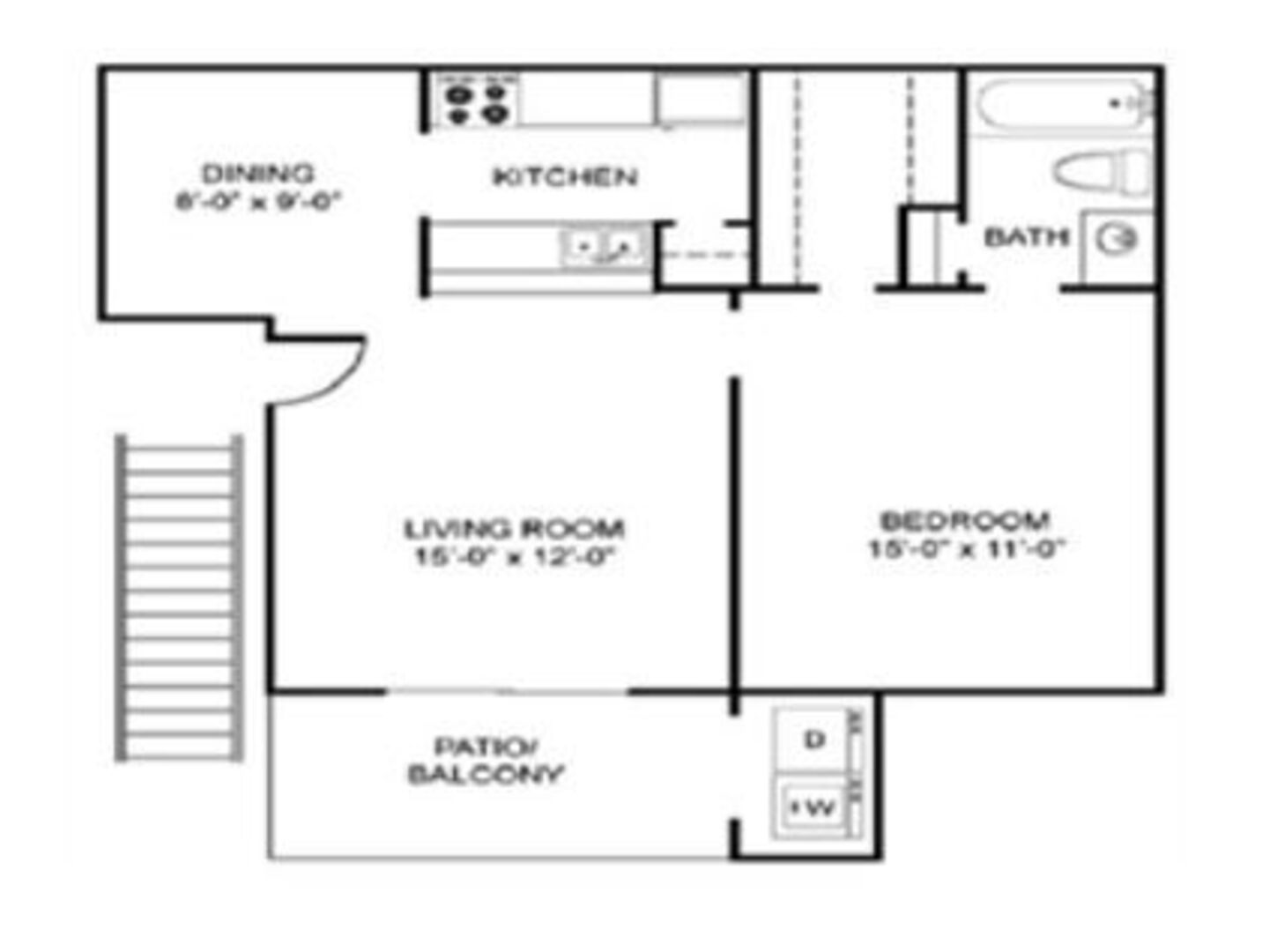 1 Bedroom Apartment – 10101 West Sam Houston Parkway South #0208, Houston, TX 77099