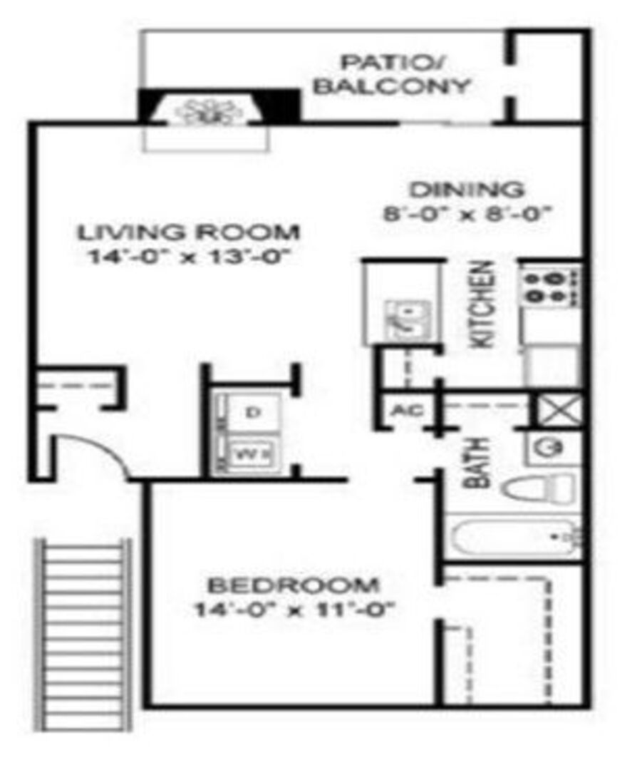 1 Bedroom Apartment – 10101 West Sam Houston Parkway South #1212, Houston, TX 77099