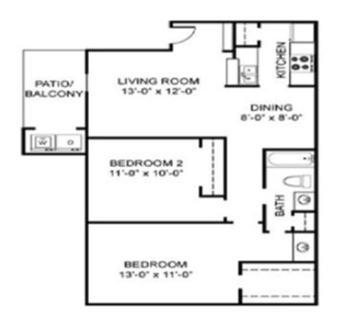 2 Bedroom Apartment – 10101 West Sam Houston Parkway South #1010, Houston, TX 77099