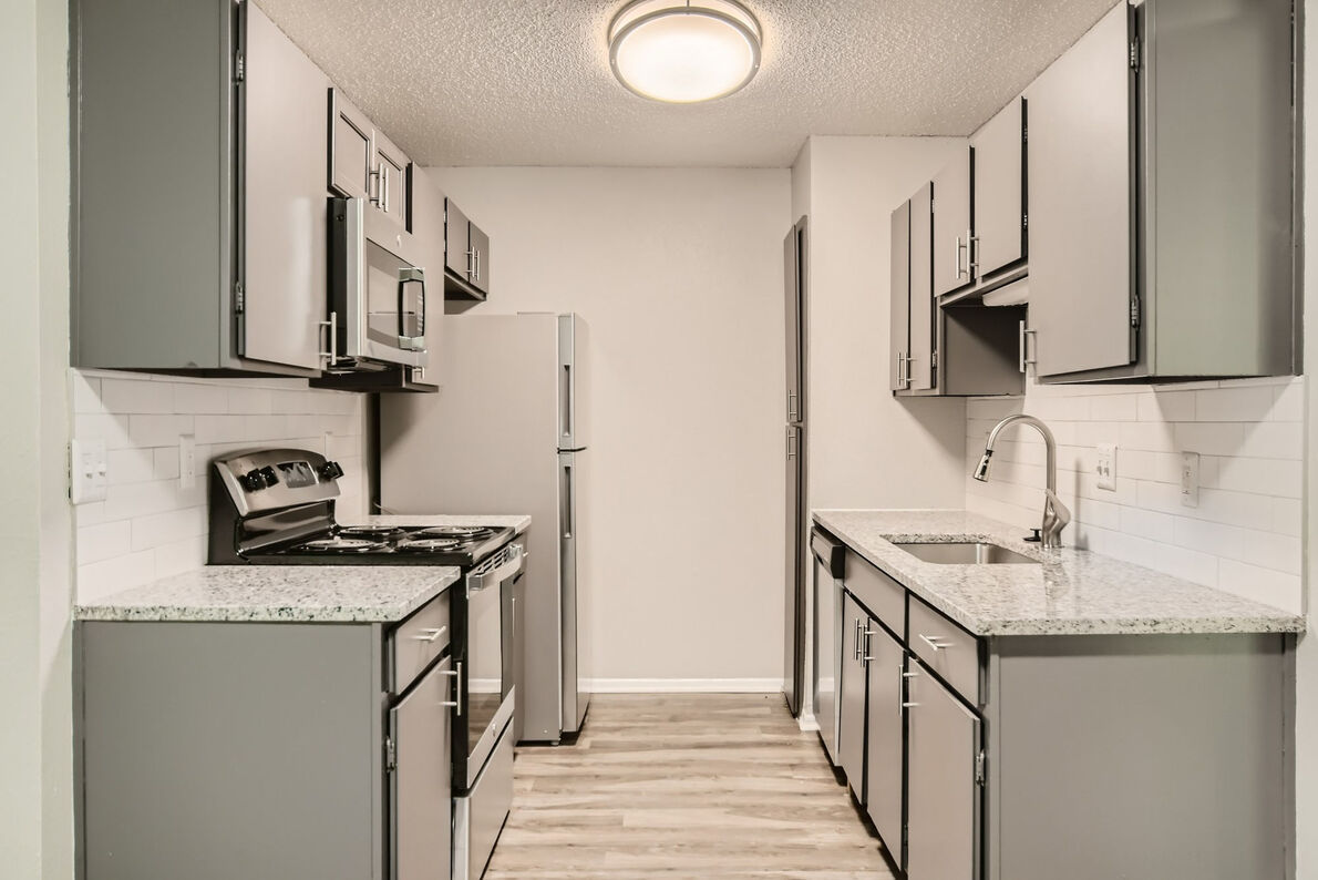 Villas at Waterchase Apartments renovated kitchen - Lewisville, TX