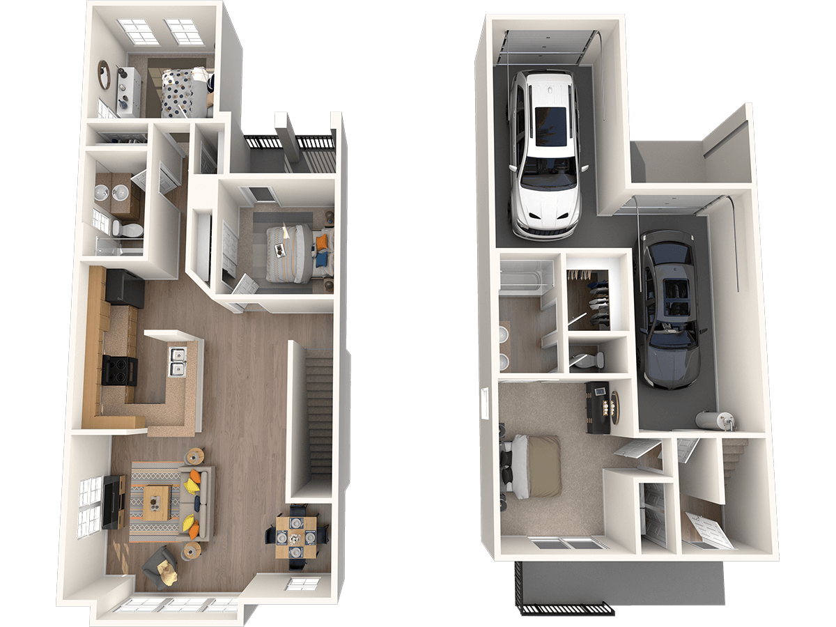3 Bed 2 Bath A floor plan