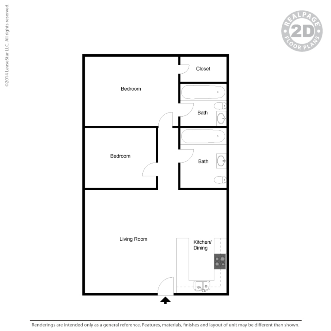 2 Bedroom Apartment – 1511 5th St #314, Missouri City, TX 77489