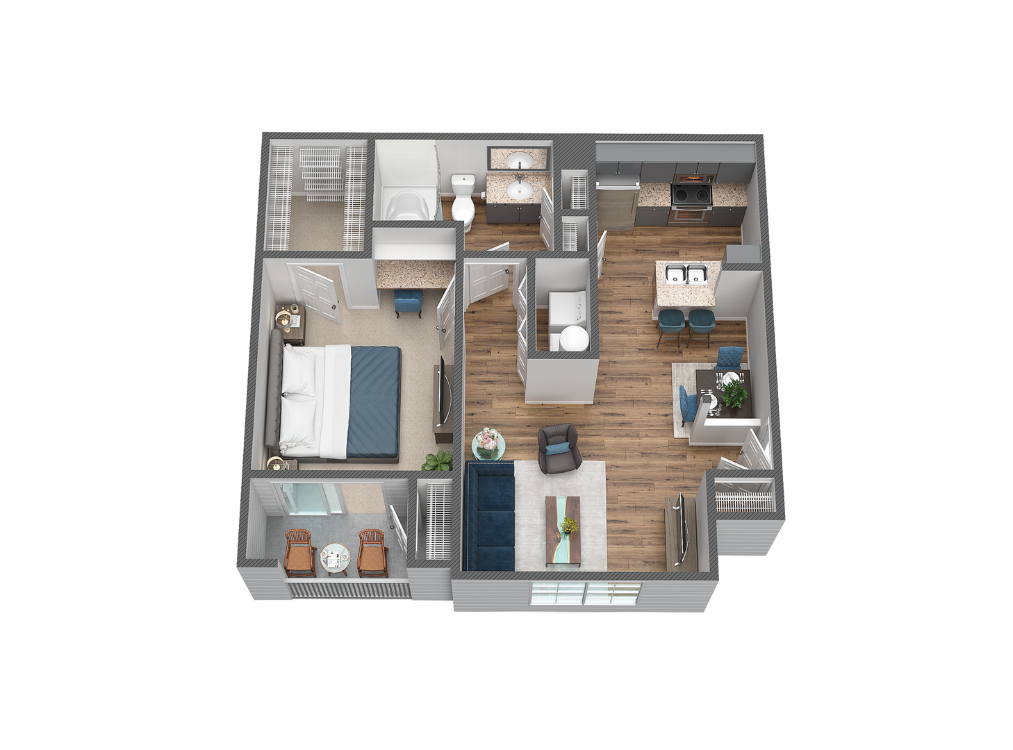 1 Bedroom Apartment – 3600 College Park Drive #7305, The Woodlands, TX 77384