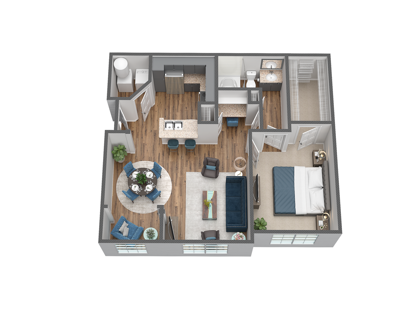1 Bedroom Apartment – 3600 College Park Drive #3308, The Woodlands, TX 77384