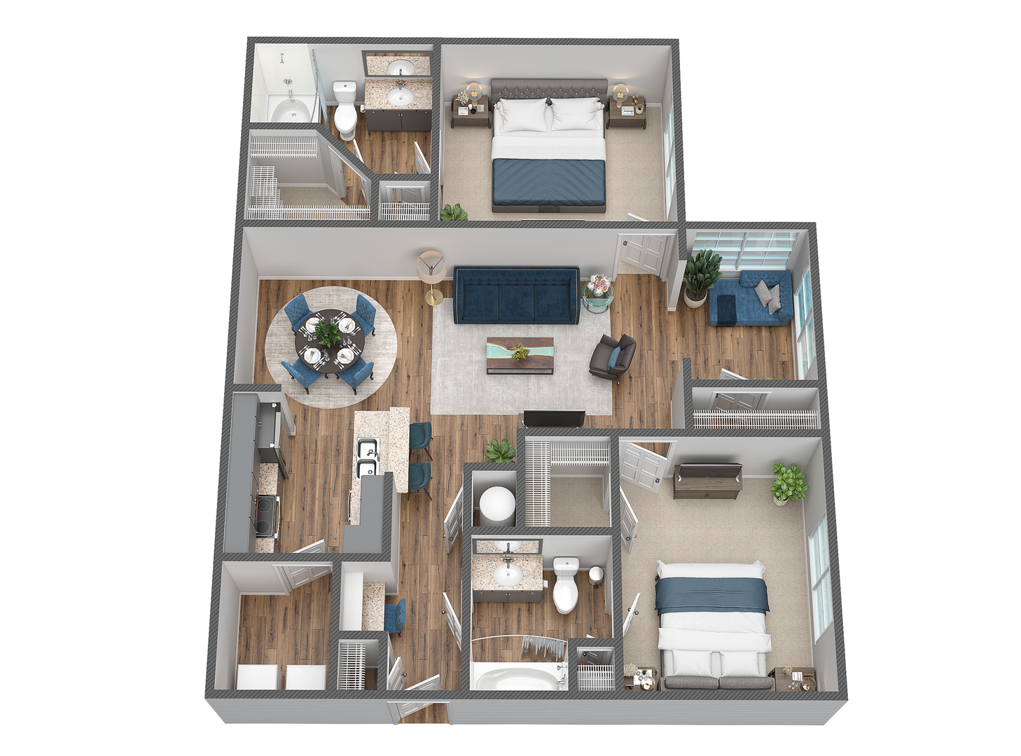 2 Bedroom Apartment – 3600 College Park Drive #5204, The Woodlands, TX 77384