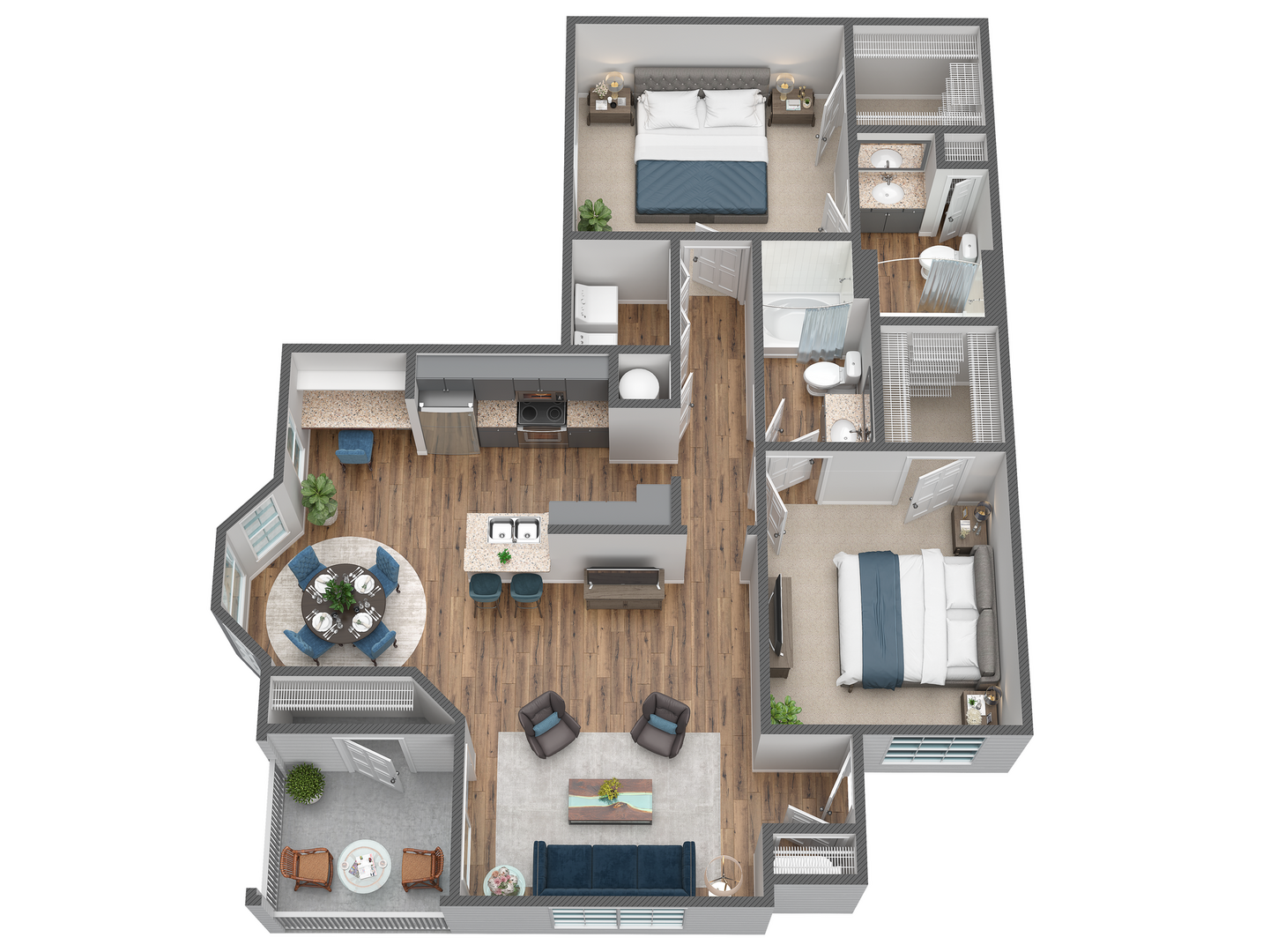 2 Bedroom Apartment – 3600 College Park Drive #2101, The Woodlands, TX 77384