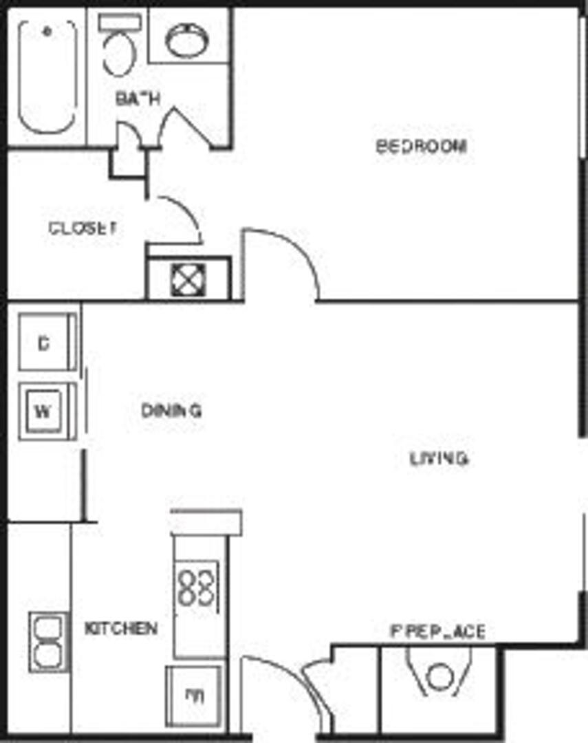 1 Bedroom Apartment – 2021 Plantation Dr #0715, Conroe, TX 77301