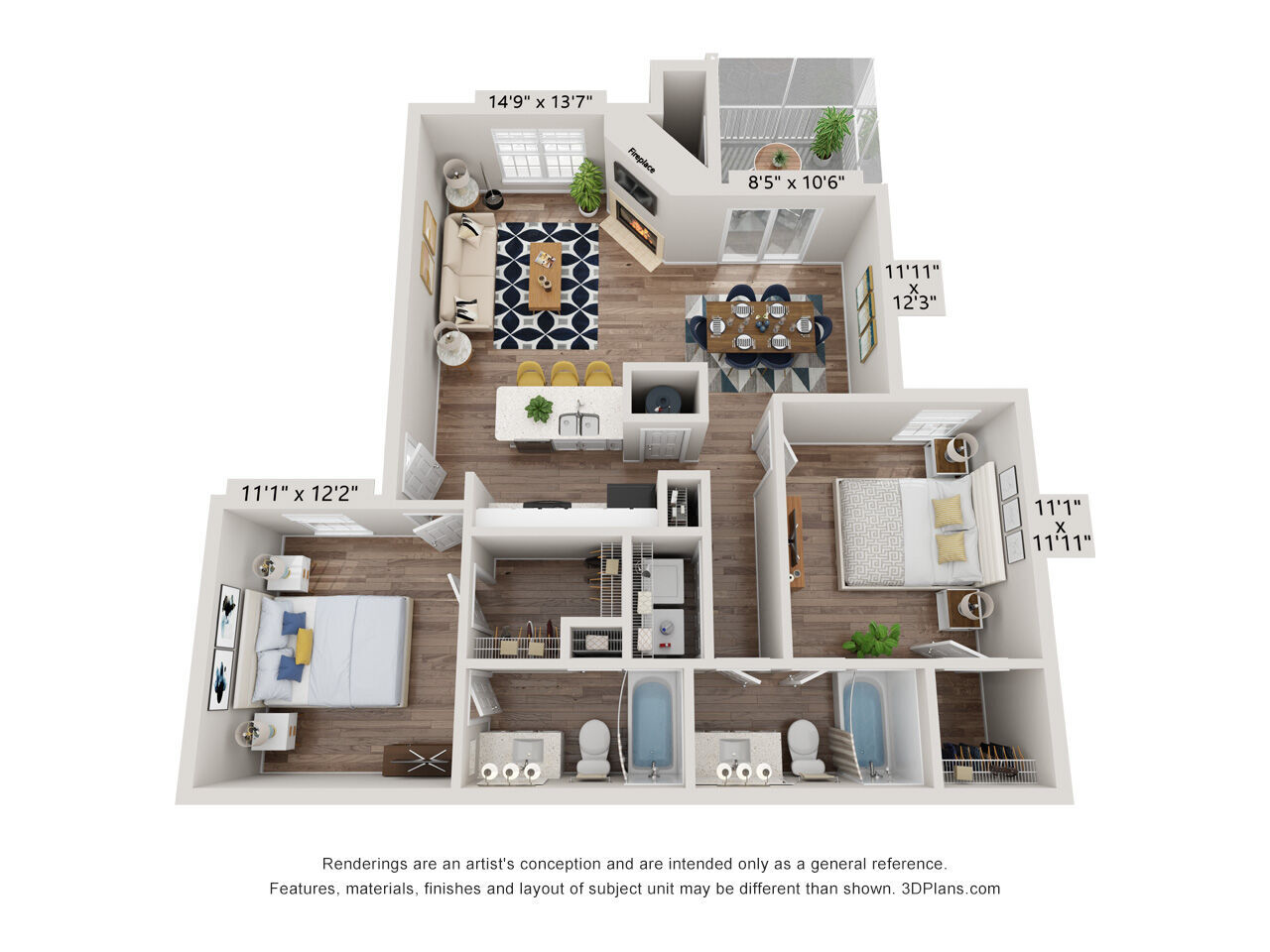 The Benjamin floor plan