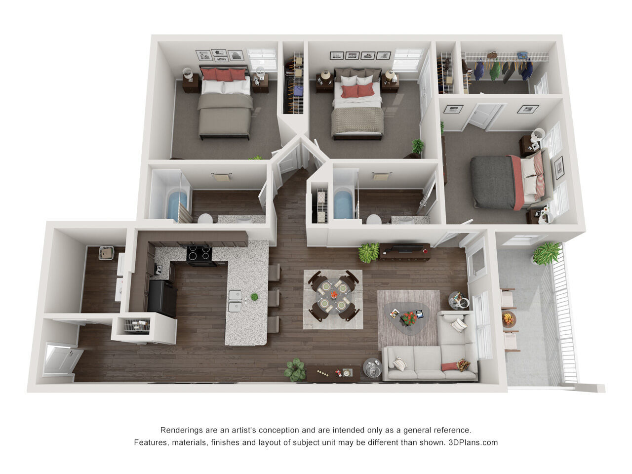 The Farmville floor plan