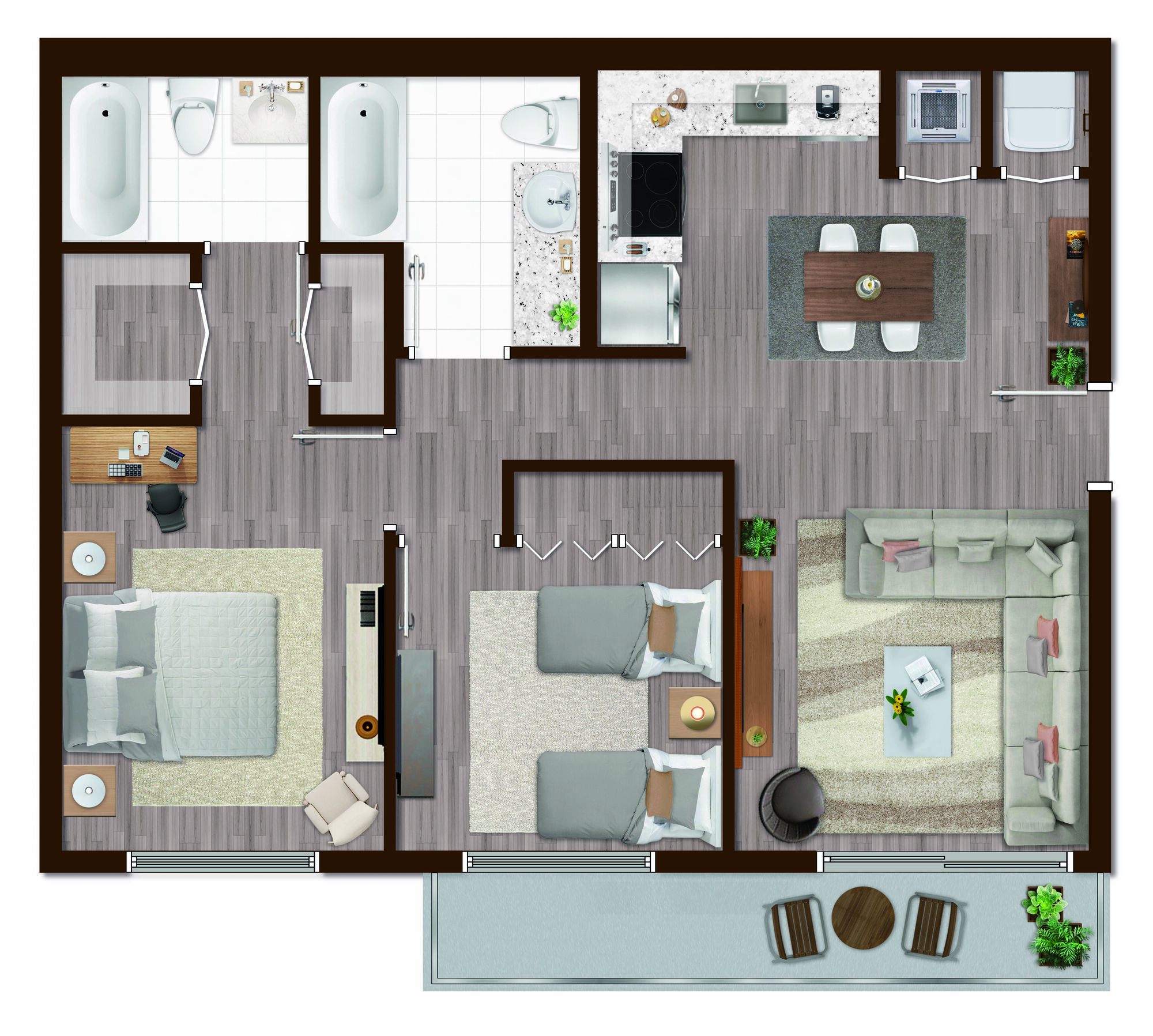 B floor plan