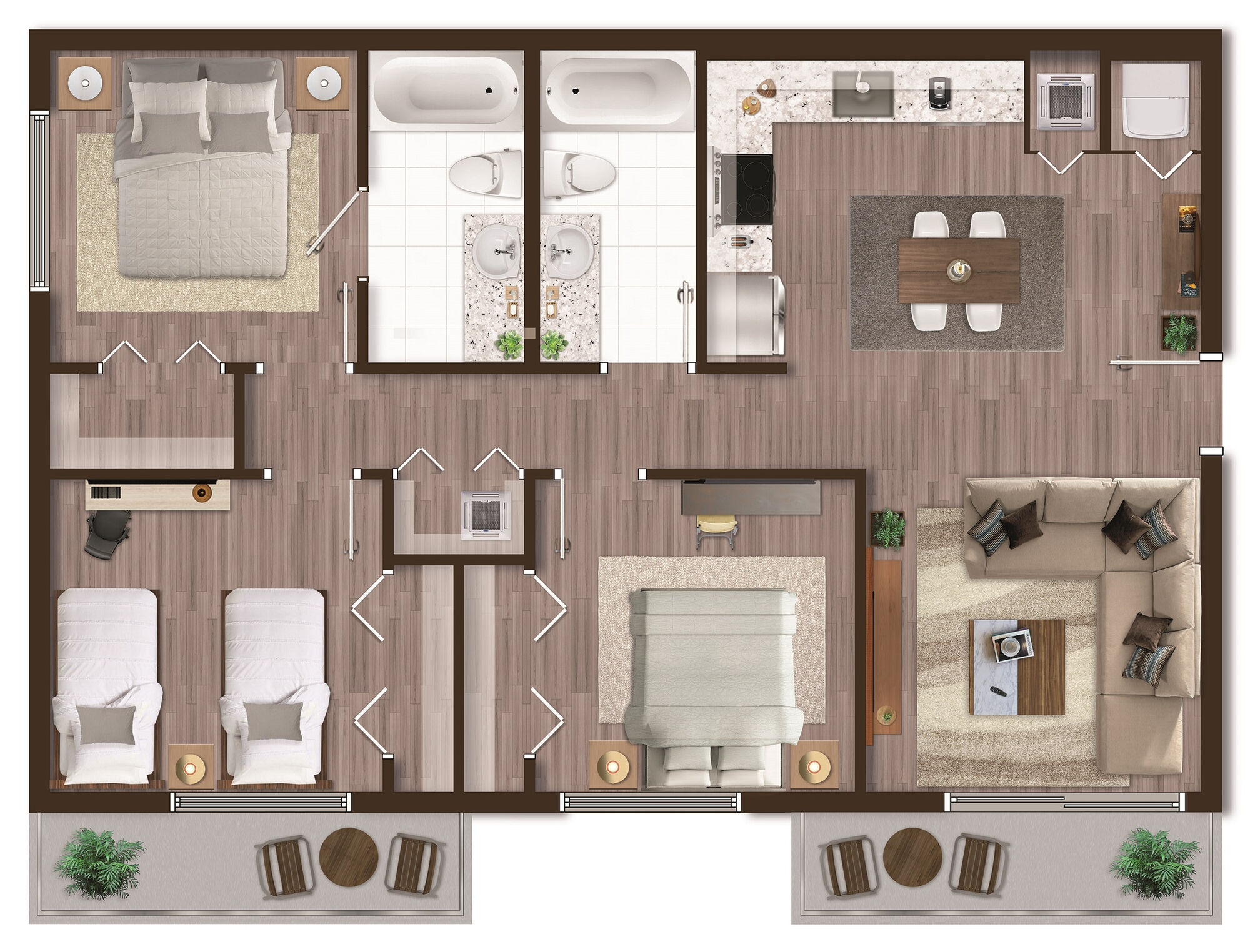 C floor plan