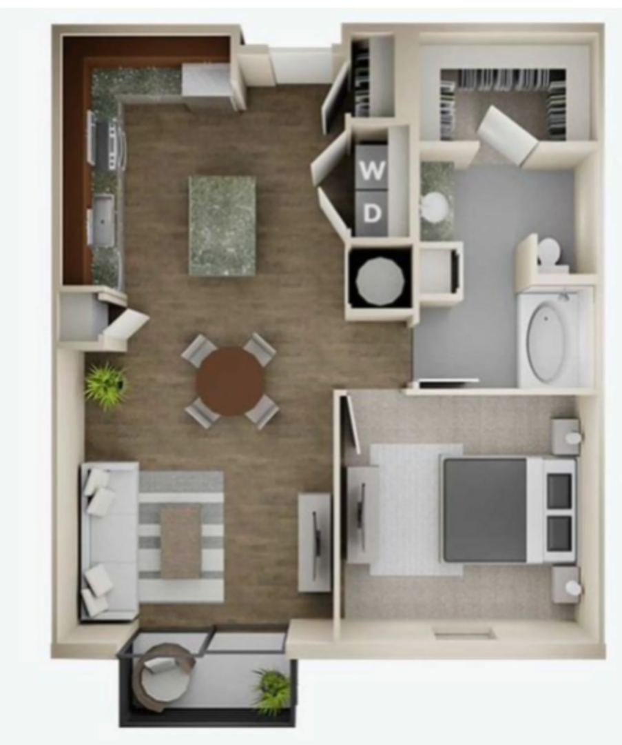 1 Bedroom Apartment – 9233 Westheimer Rd #136, Houston, TX 77063