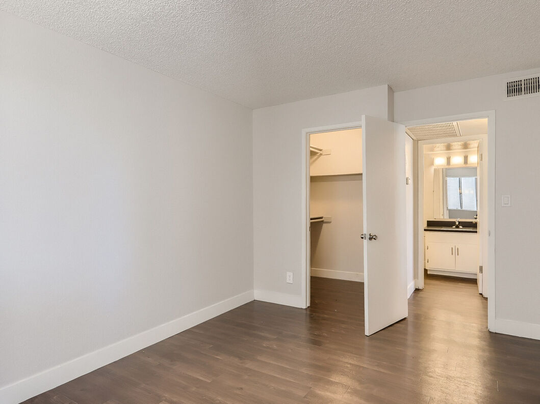 Ava Park renovated bedroom and bathroom entry - Phoenix, AZ
