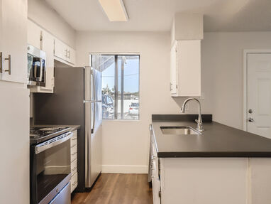 Apartment kitchen — representative home at Ava Park.