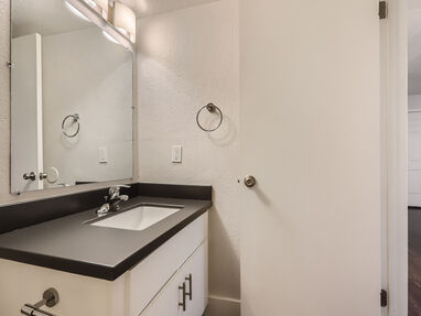 Apartment bathroom — representative home at Ava Park.