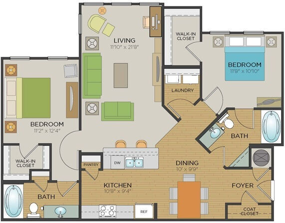 B1SR floor plan