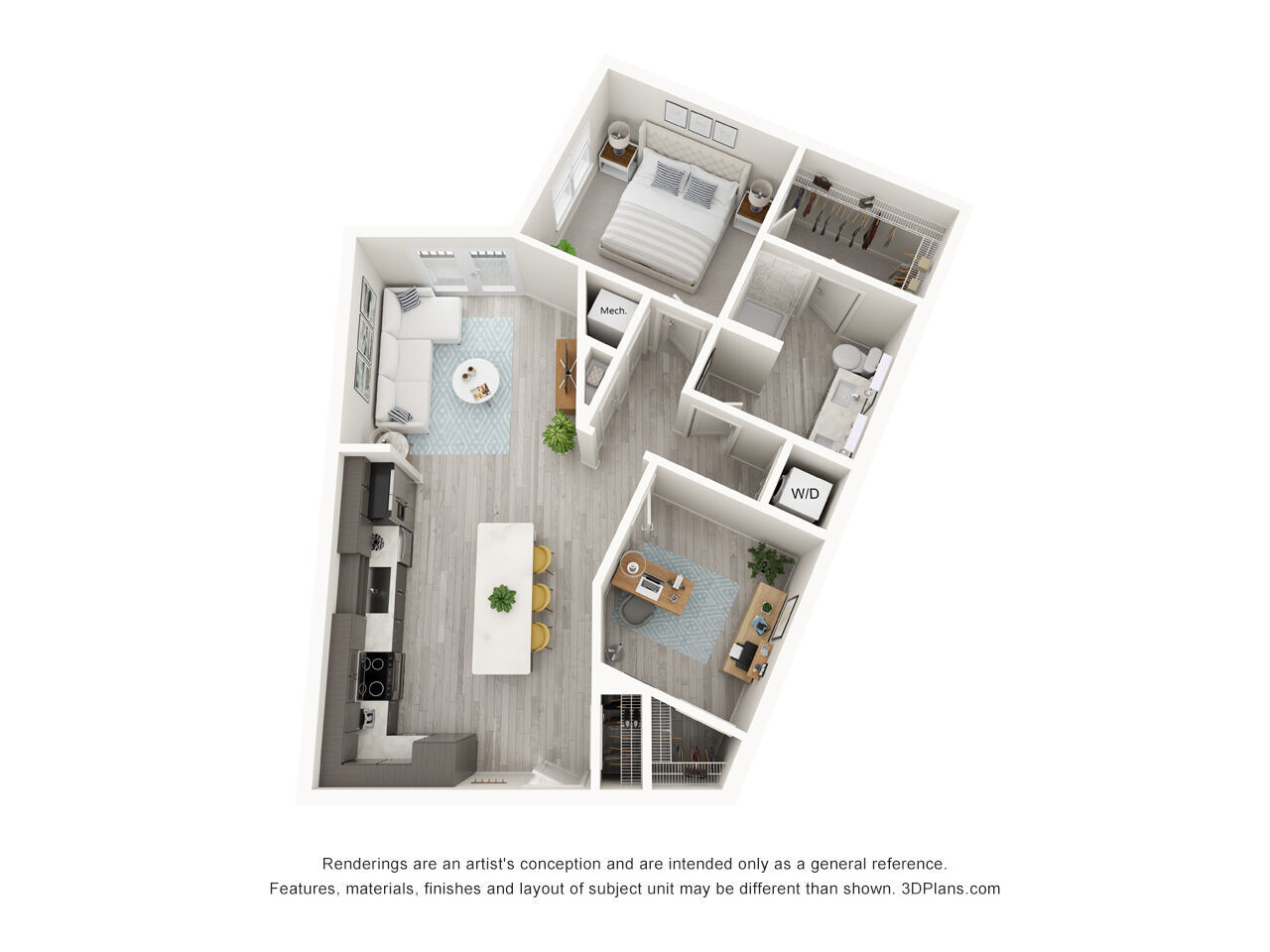 A4-Den floor plan