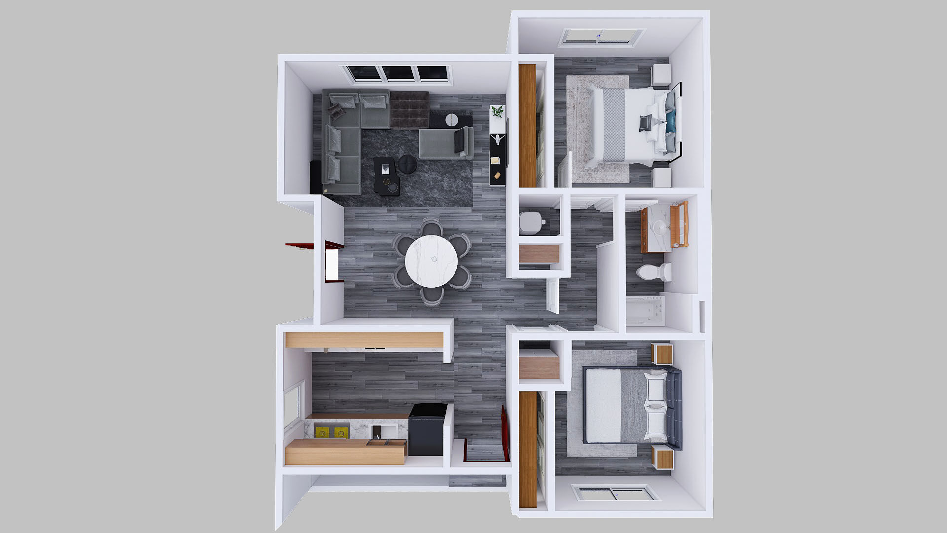 2 Bedroom floor plan