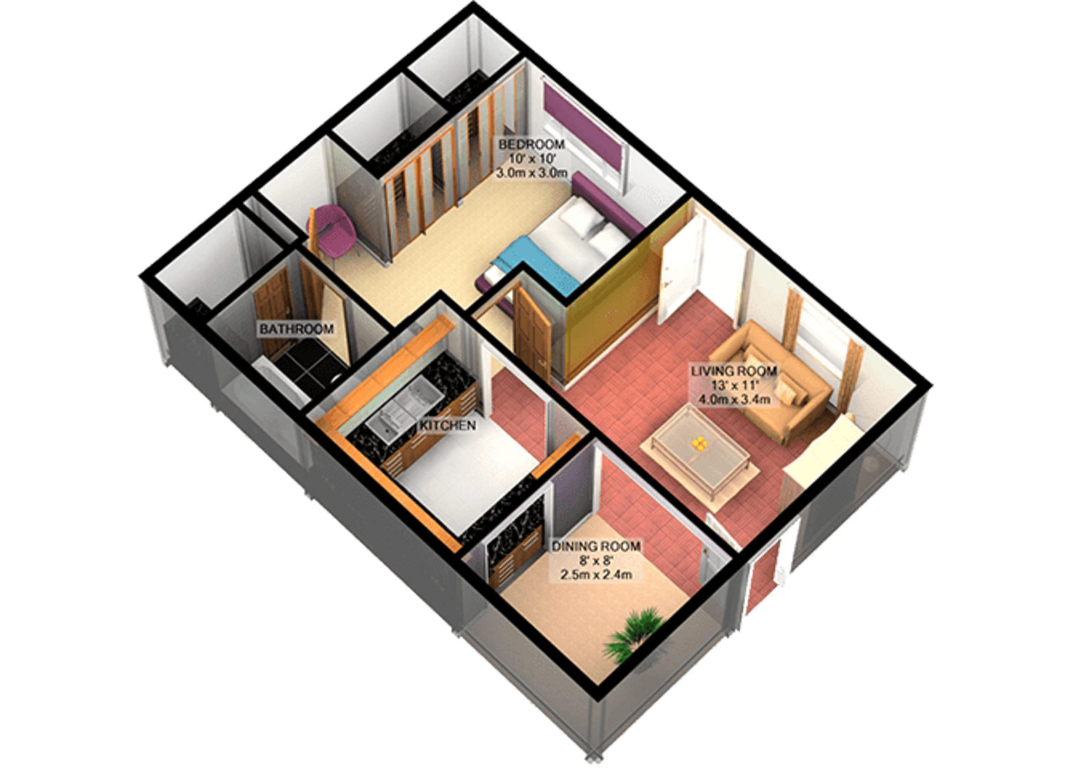 1 Bedroom Apartment – 215 Market Street #G214, Galveston, TX 77550
