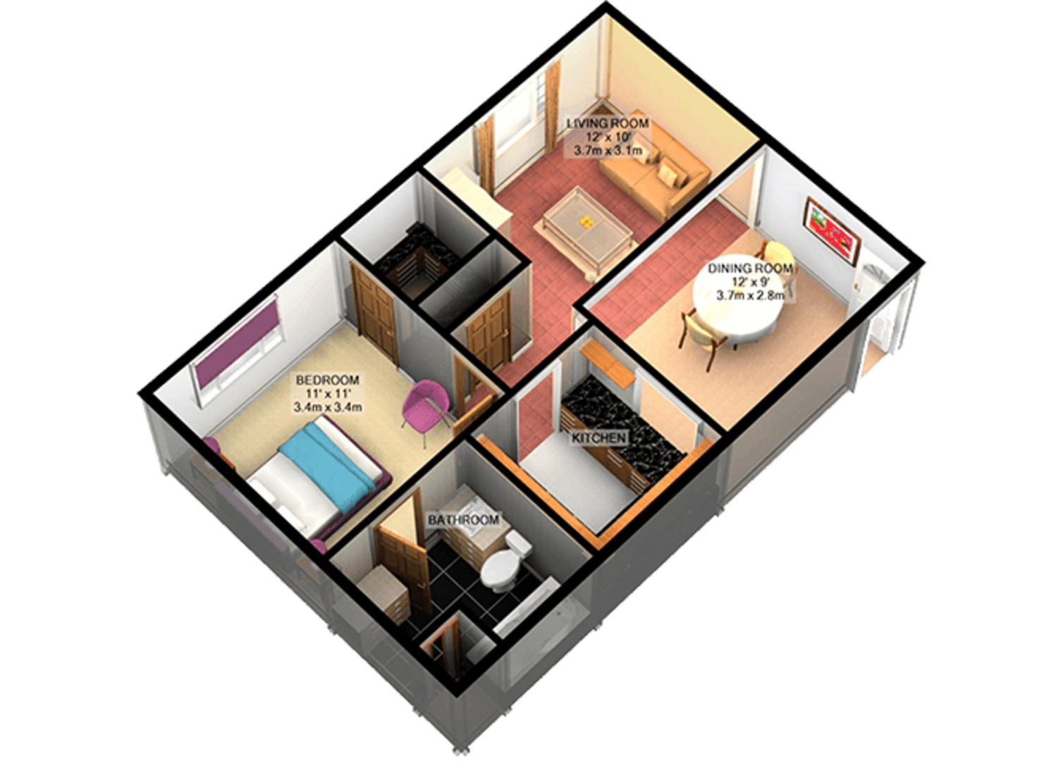 1 Bedroom Apartment – 215 Market Street #F104, Galveston, TX 77550