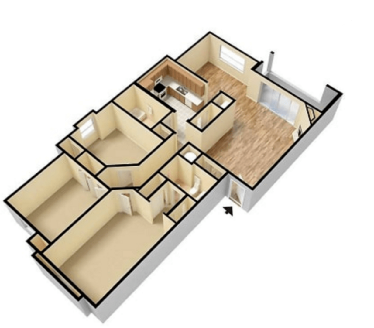 3 Bedroom Apartment – 1 Seasons Pkwy #2213, Norcross, GA 30093