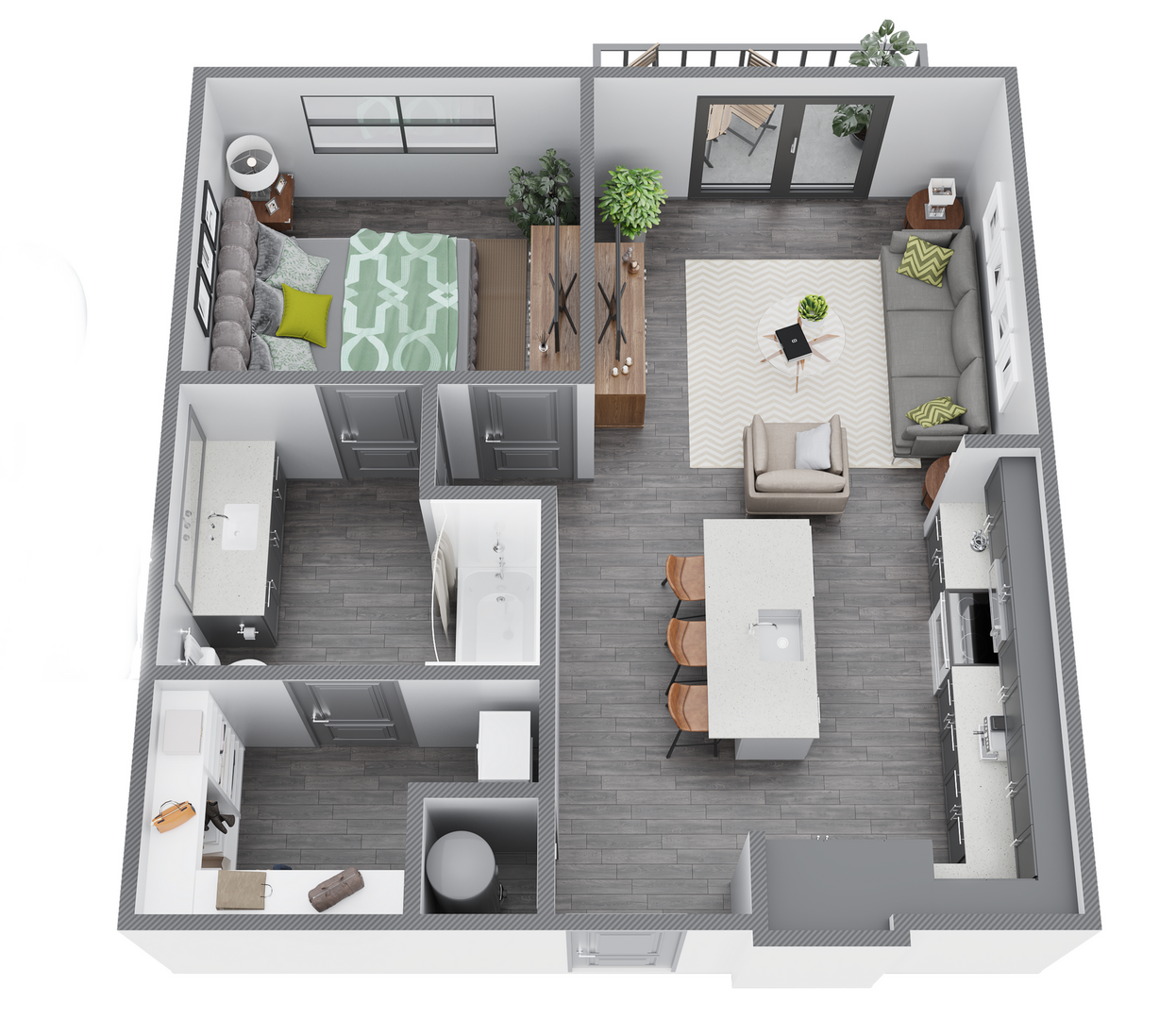 1 Bedroom Apartment – 2050 Cheshire Bridge Rd. NE #1335, Atlanta, GA 30324