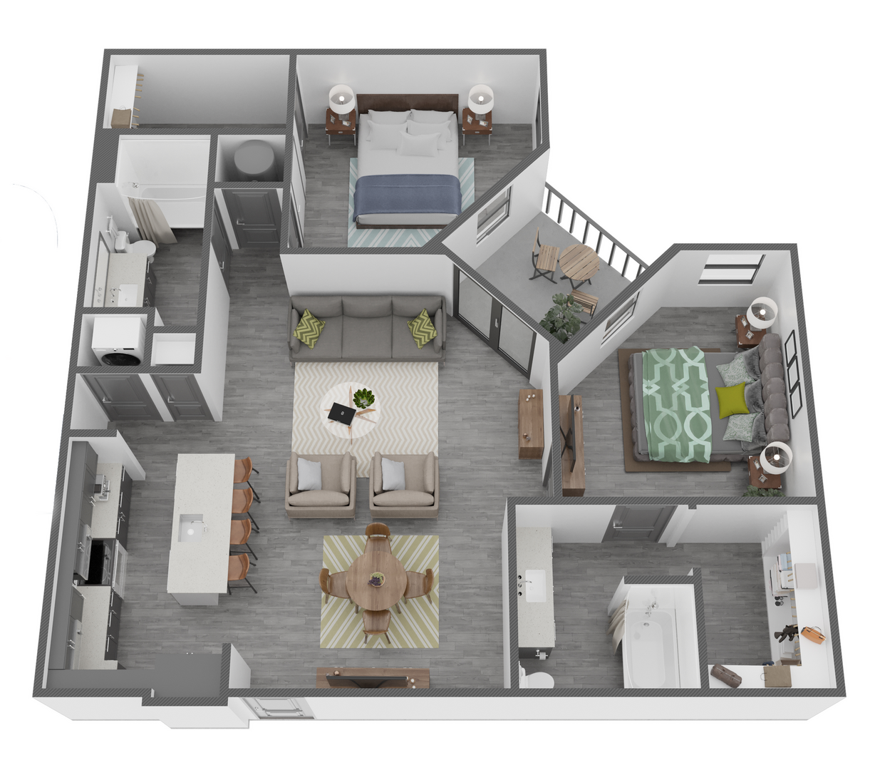 2 Bedroom Apartment – 2050 Cheshire Bridge Rd. NE #1234, Atlanta, GA 30324