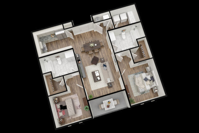 2x2E floor plan