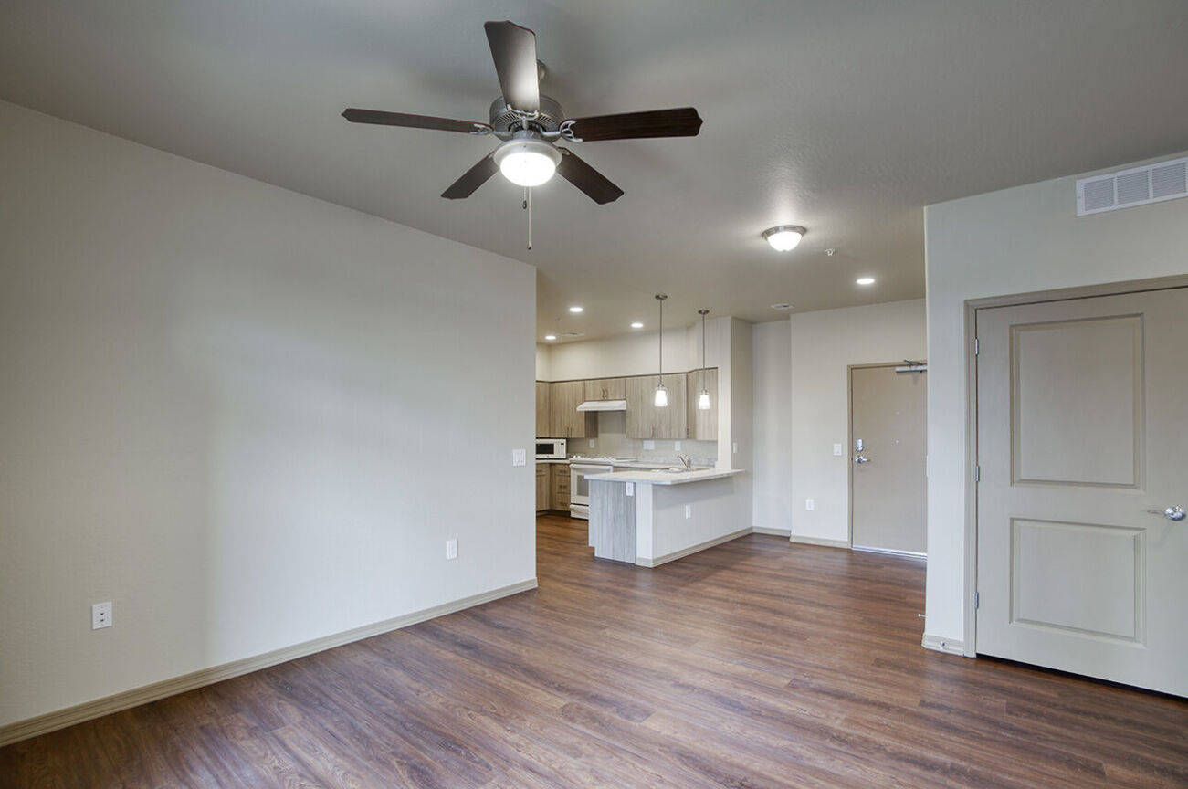 Unfurnished apartment interior at Harmony at the Park I & II.