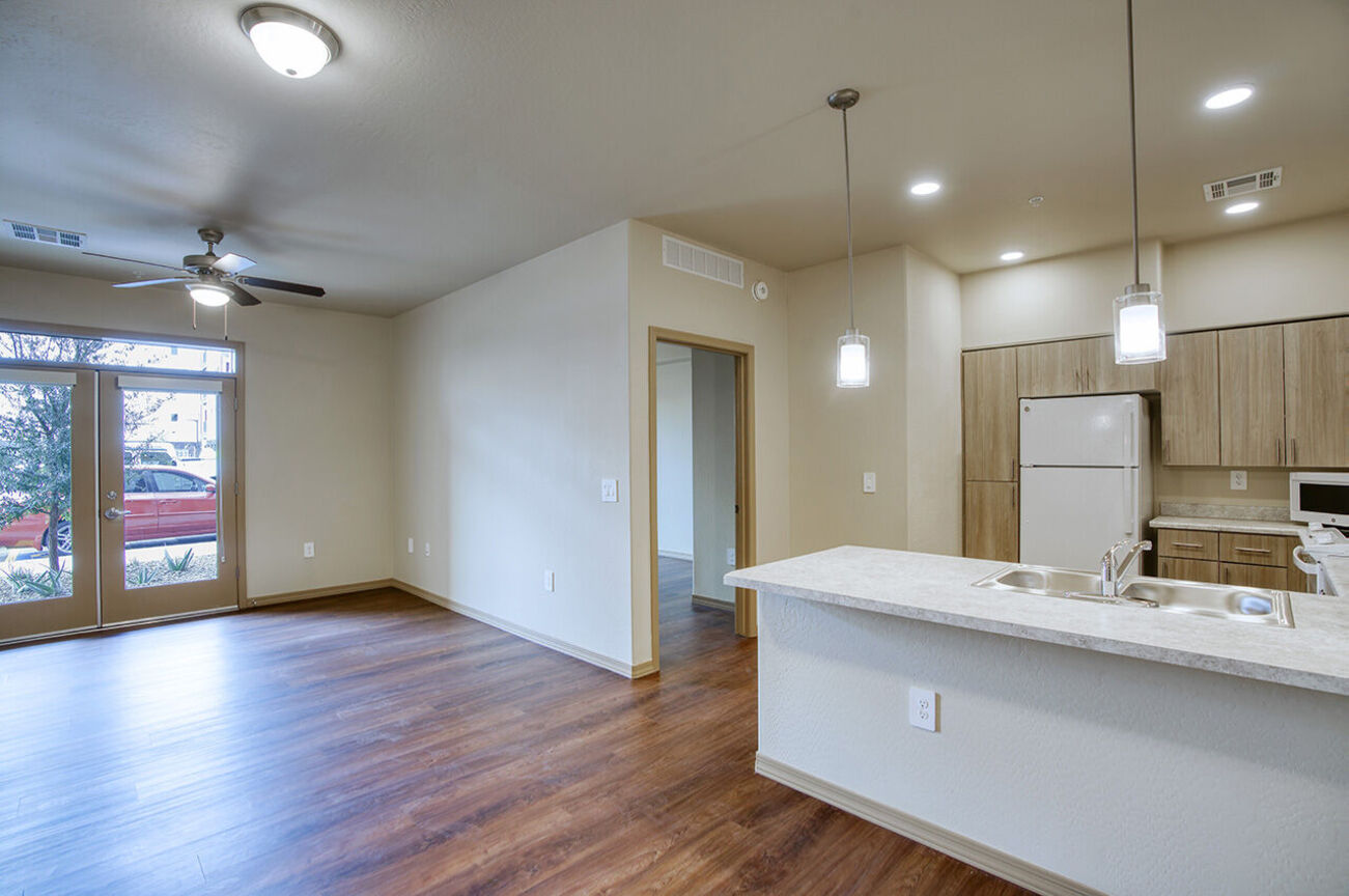 Unfurnished apartment interior at Harmony at the Park I & II.