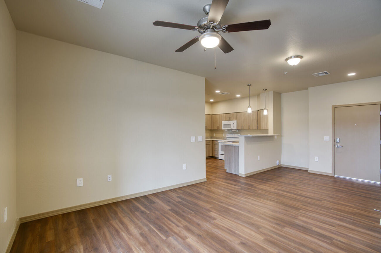 Unfurnished apartment interior at Harmony at the Park I & II.