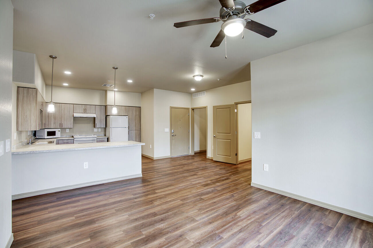 Unfurnished apartment interior at Harmony at the Park I & II.
