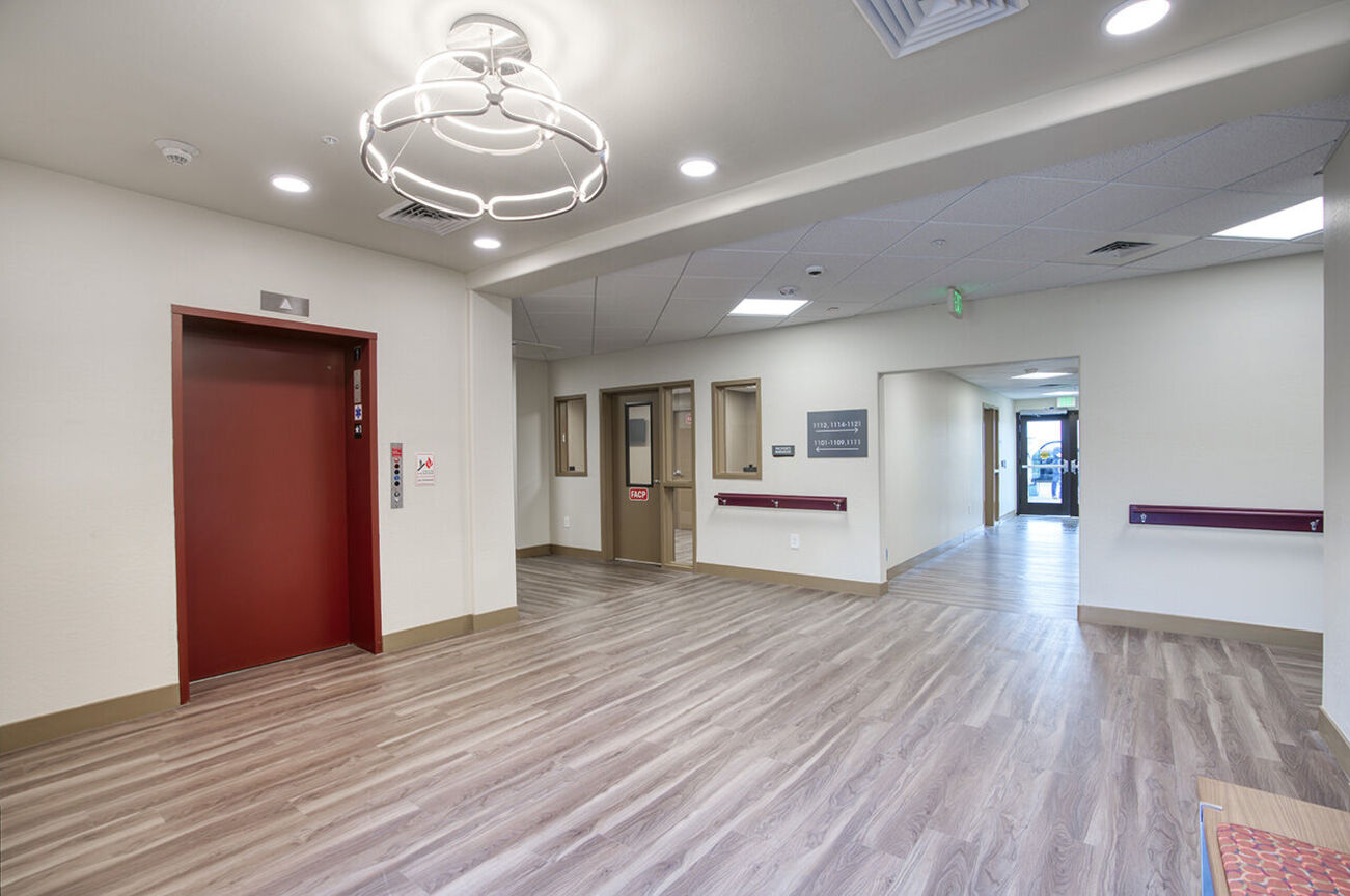 Shared interior space at Harmony at the Park I & II.