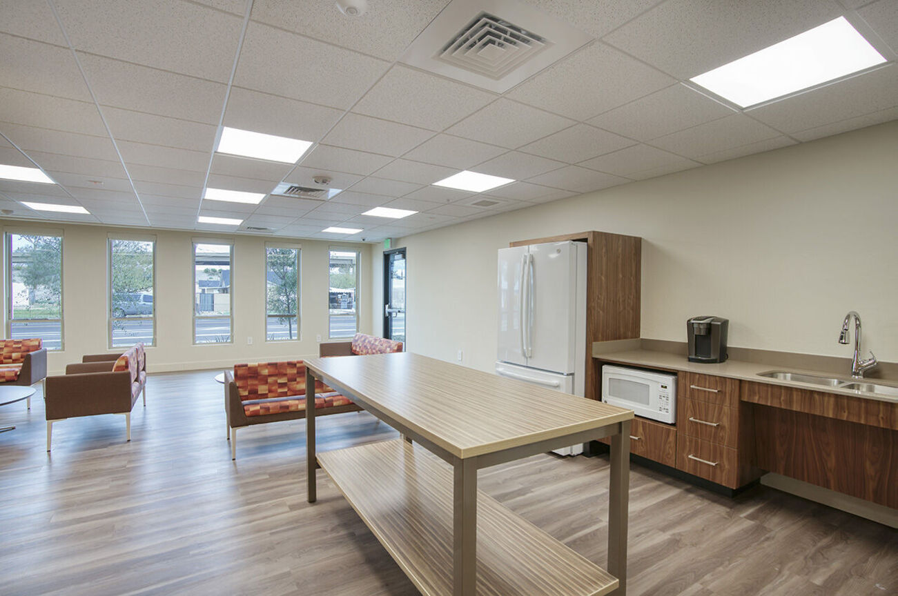 Shared interior space at Harmony at the Park I & II.