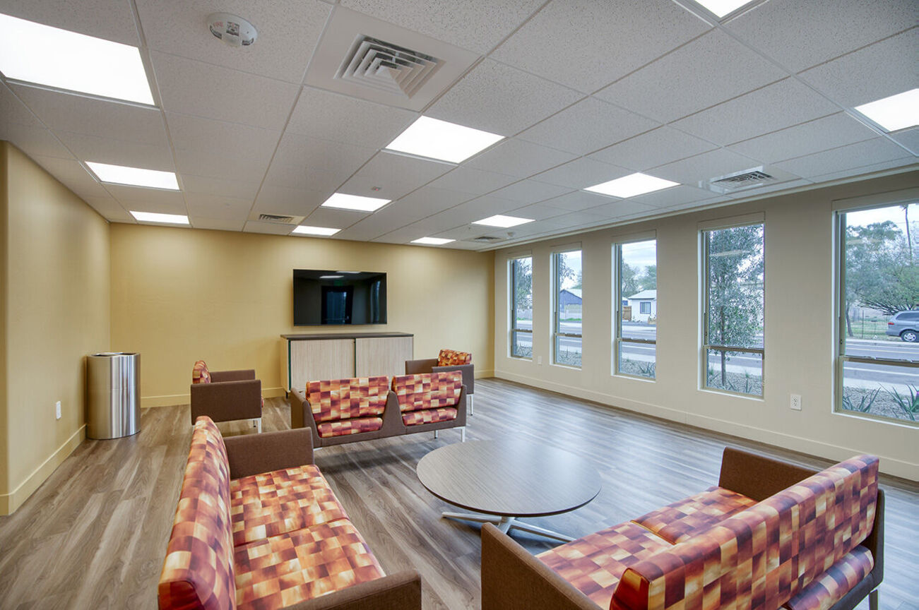 Shared interior space at Harmony at the Park I & II.