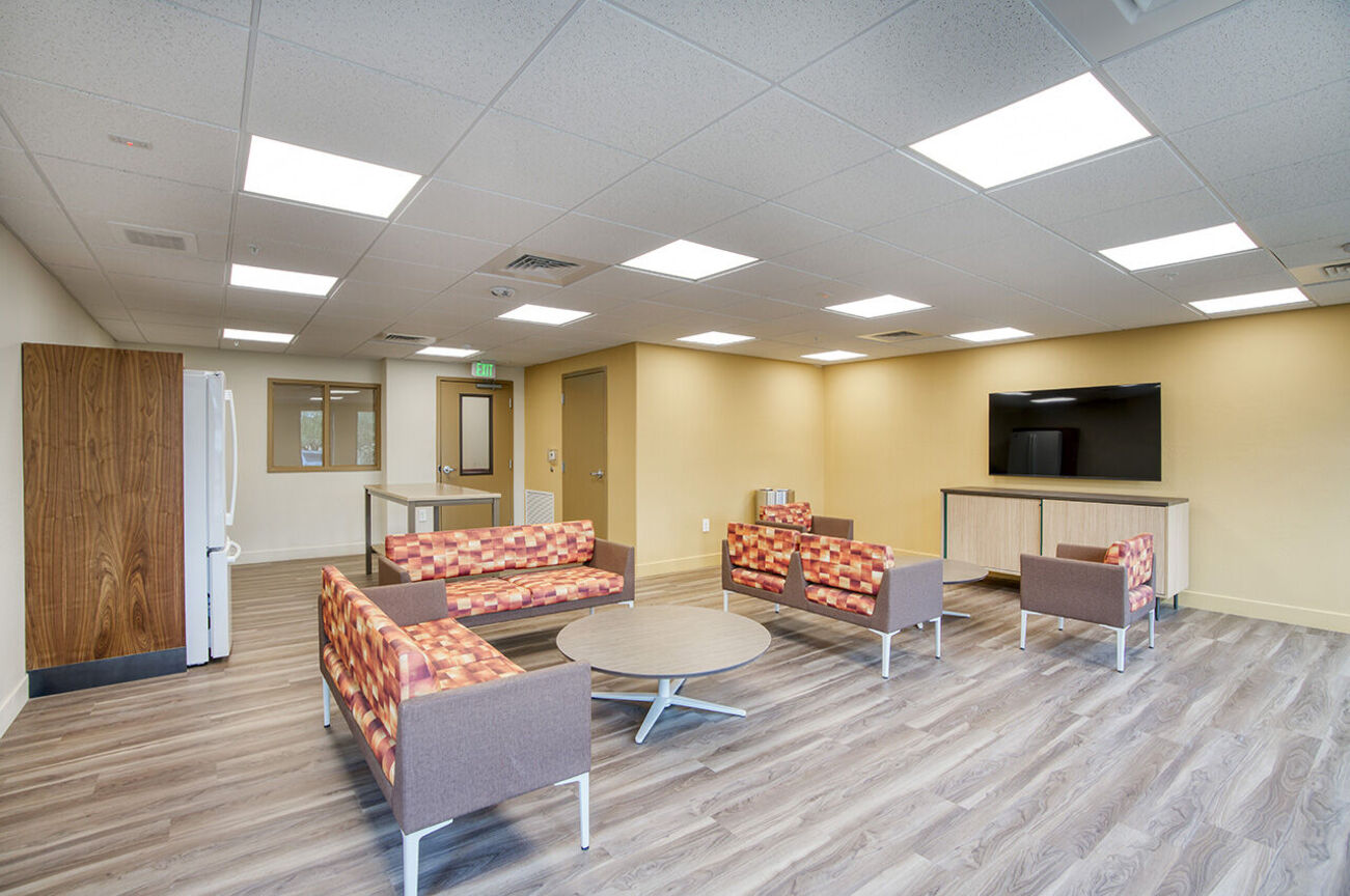 Shared interior space at Harmony at the Park I & II.
