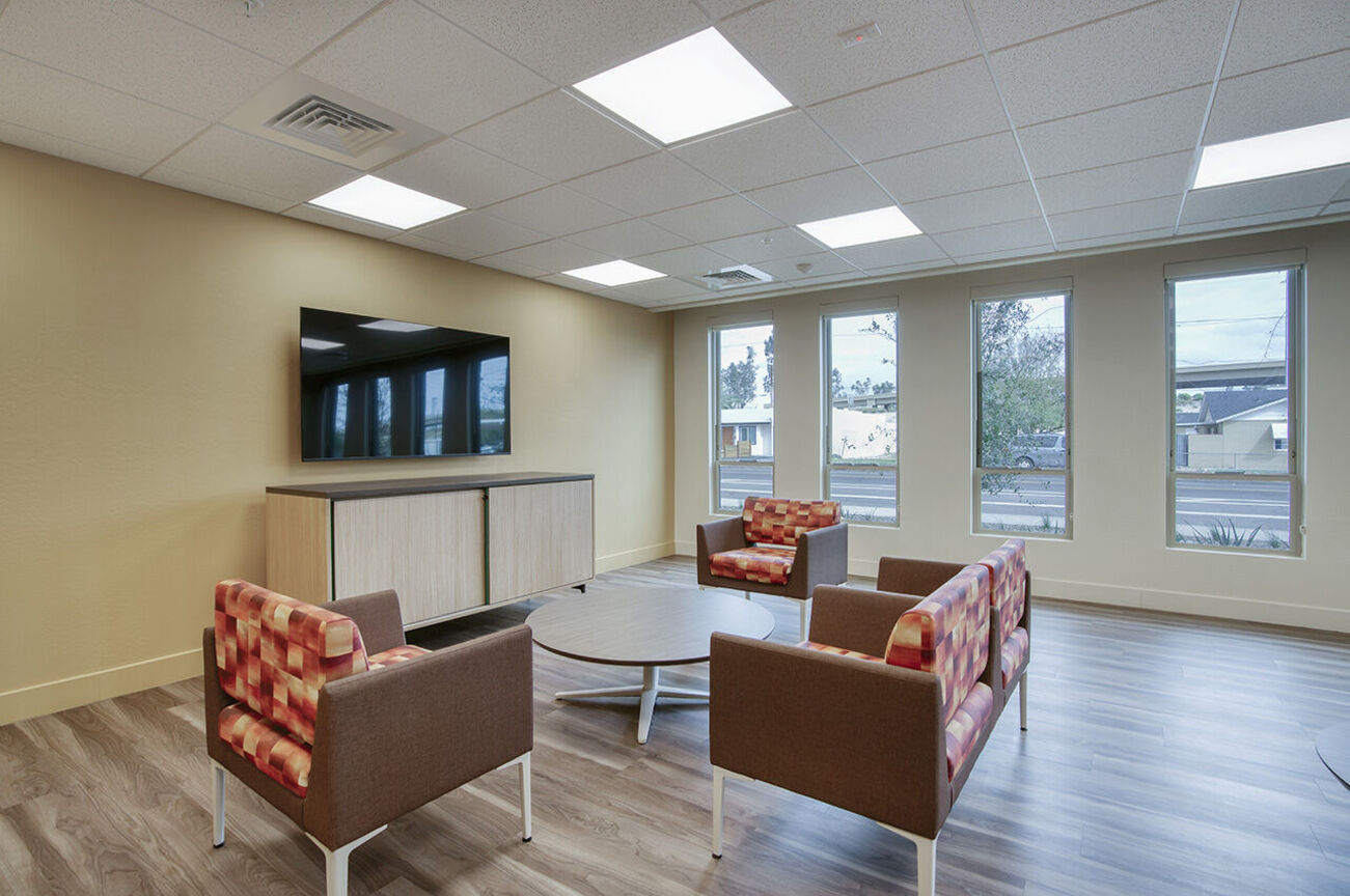 Shared interior space at Harmony at the Park I & II.