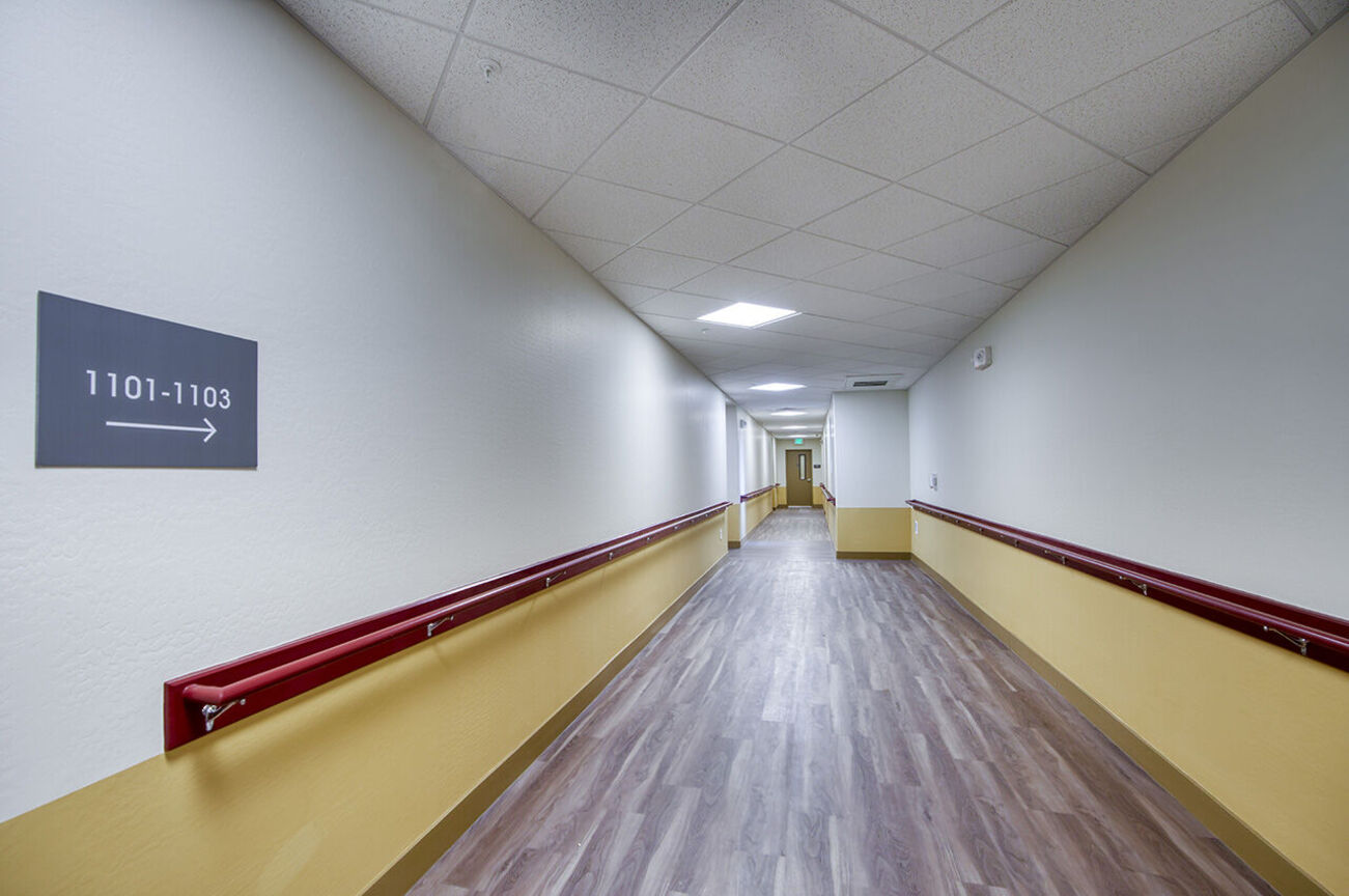 Shared interior space at Harmony at the Park I & II.
