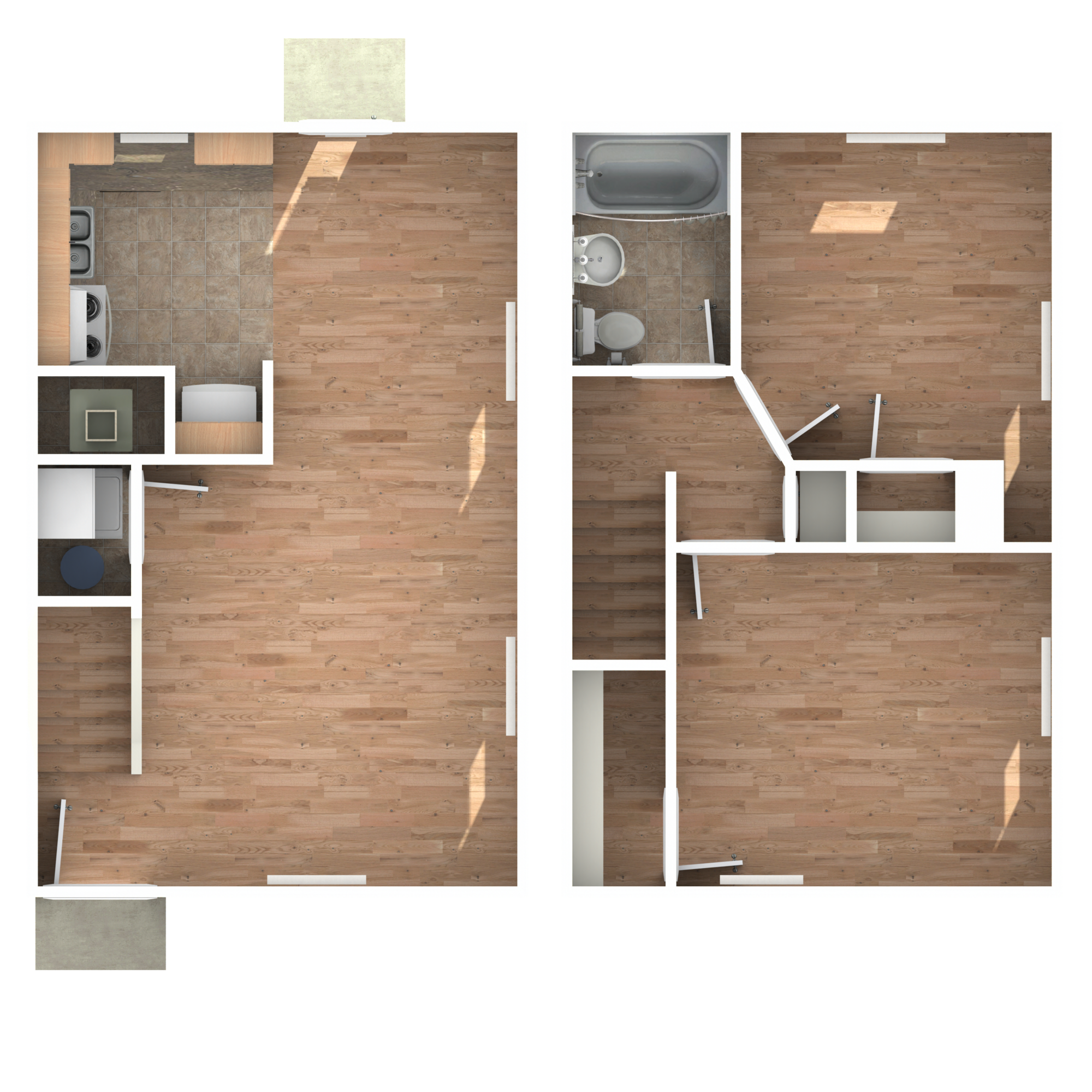 B1 - Townhome floor plan