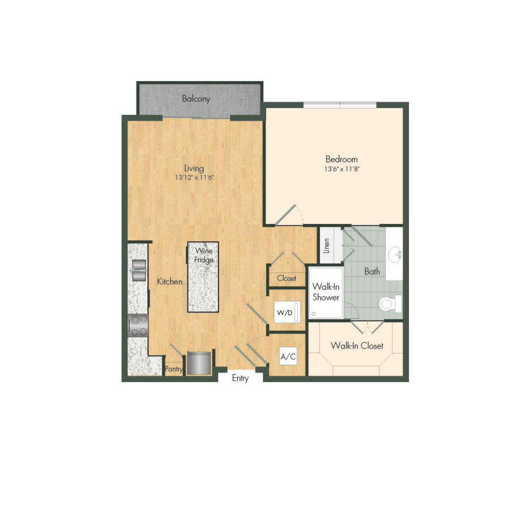1 Bedroom Apartment – 2511 Willowick Rd #849, Houston, TX 77027