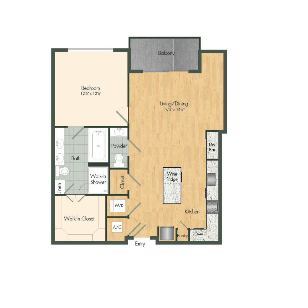 1 Bedroom Apartment – 2511 Willowick Rd #829, Houston, TX 77027